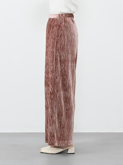 【YUNA SANTA】トウィンクルベロアパンツ-short & regular　[通常]