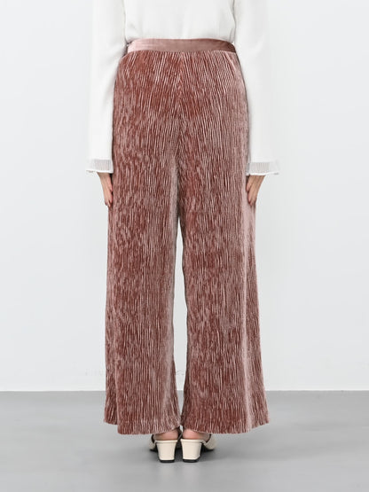 【YUNA SANTA】トウィンクルベロアパンツ-short & regular　[通常]