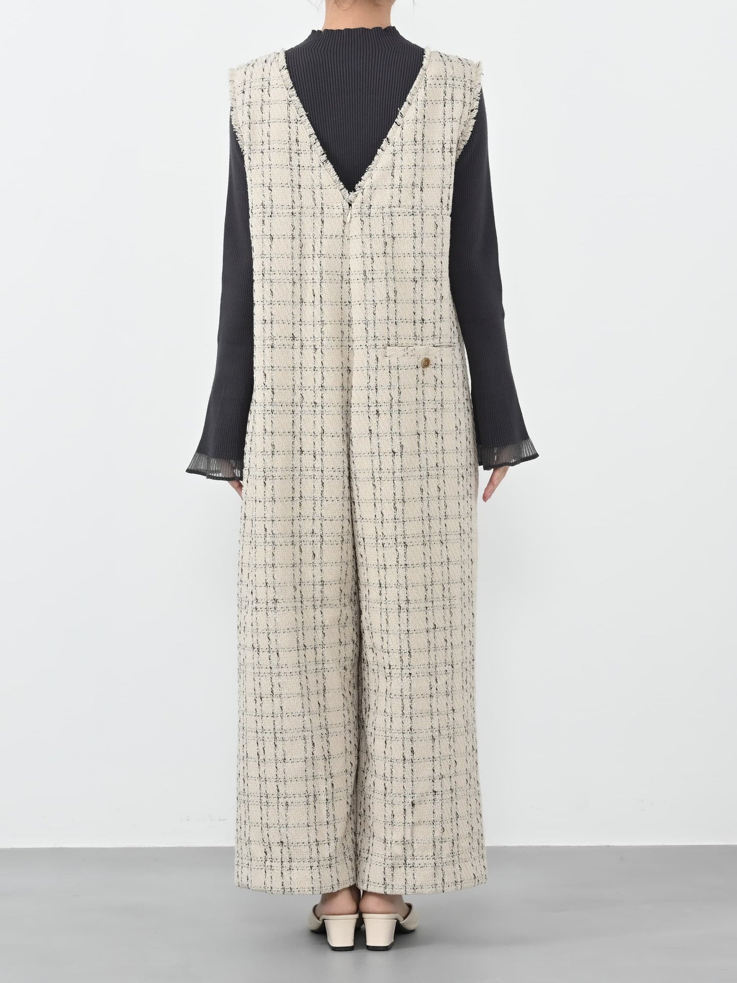 チェックツイードオールインワン-short & regular　[通常]