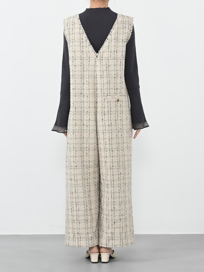 チェックツイードオールインワン-short & regular　[通常]