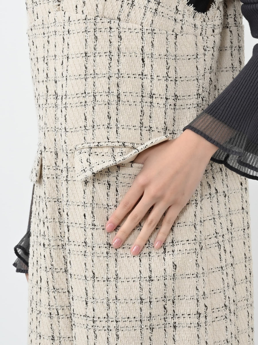 チェックツイードオールインワン-short & regular　[通常]