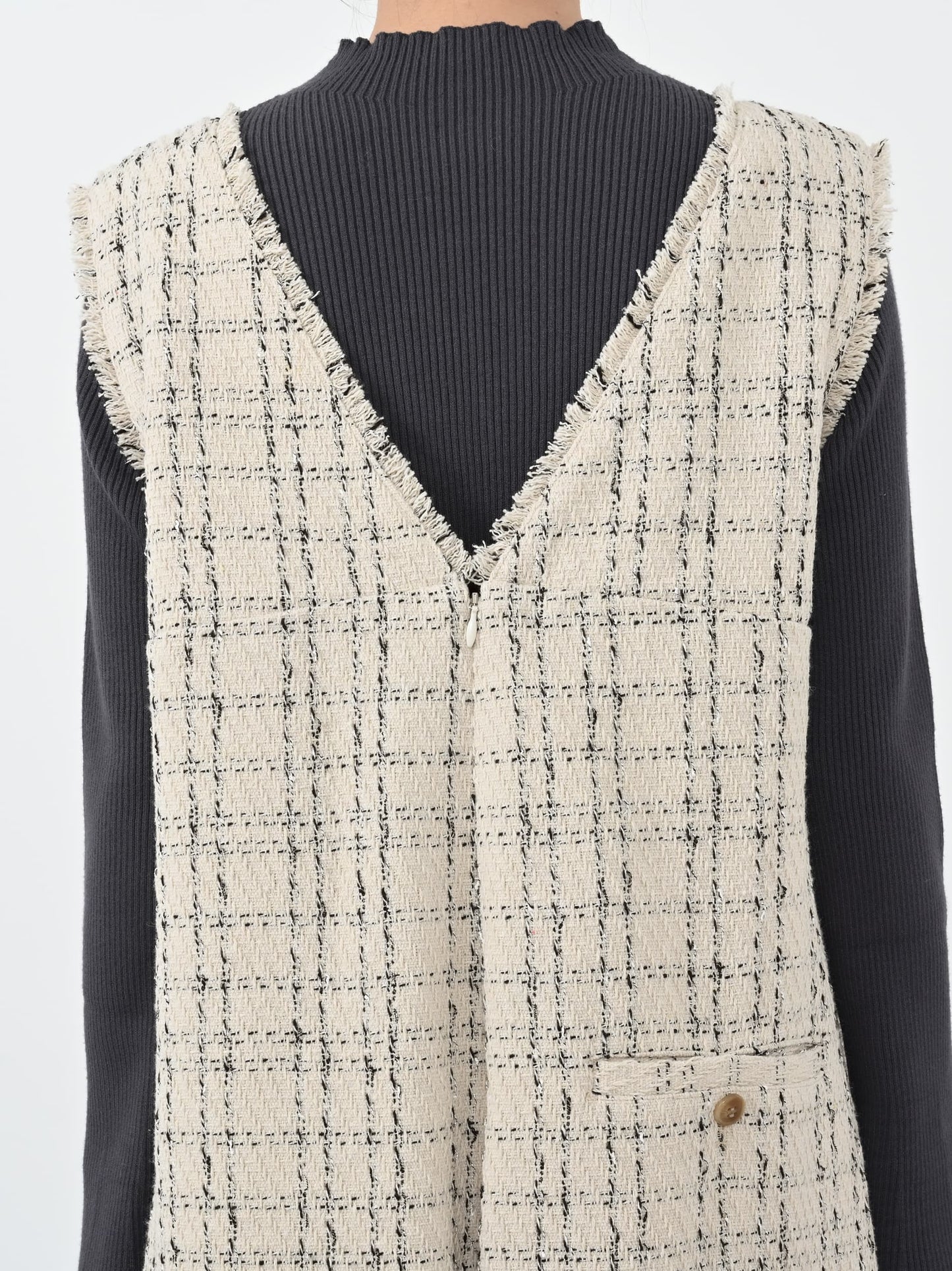 チェックツイードオールインワン-short & regular　[通常]