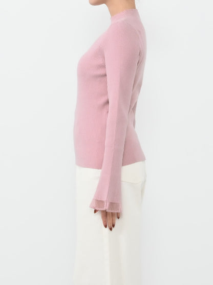 シアーフレアスリーブリブニット　[通常]