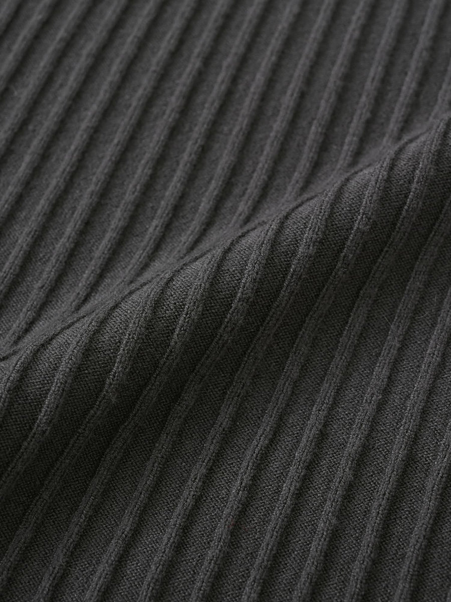 パネルリブマーメイドニットスカート-short & regular　[通常]