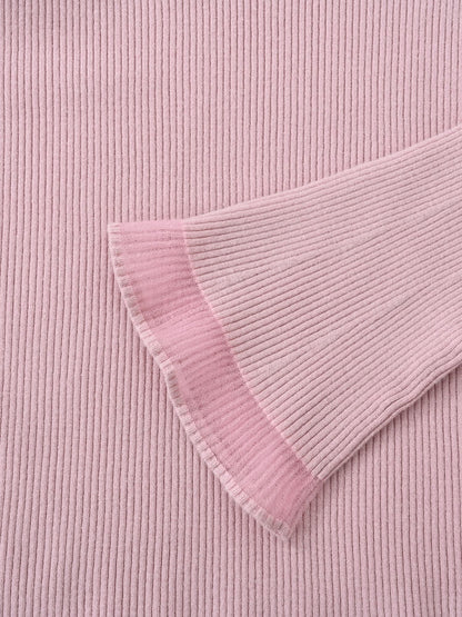 シアーフレアスリーブリブニット　[通常]