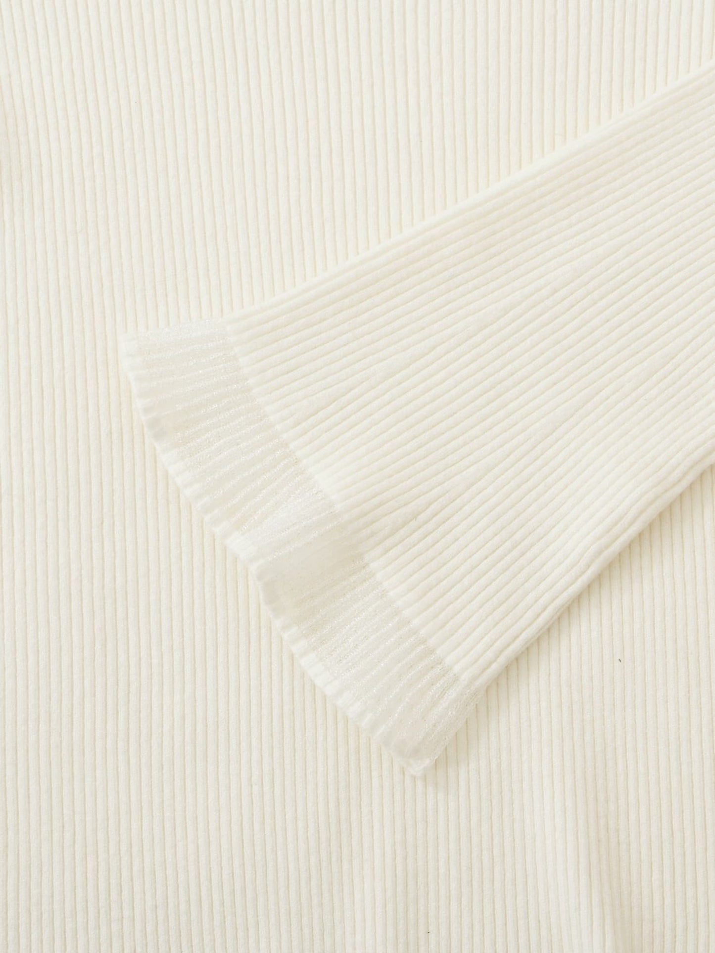 シアーフレアスリーブリブニット　[通常]