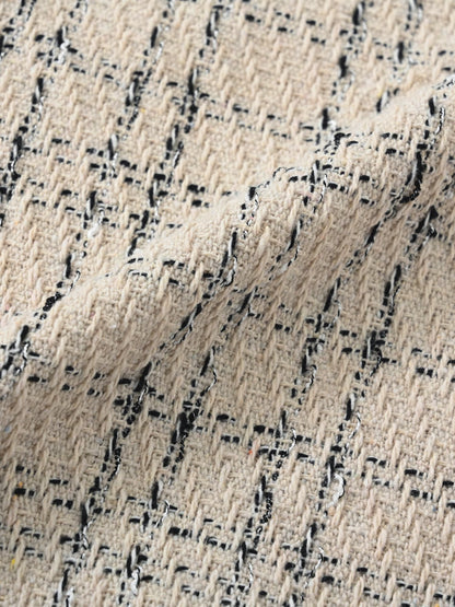 チェックツイードアシメマーメイドスカート-short & regular　[通常]