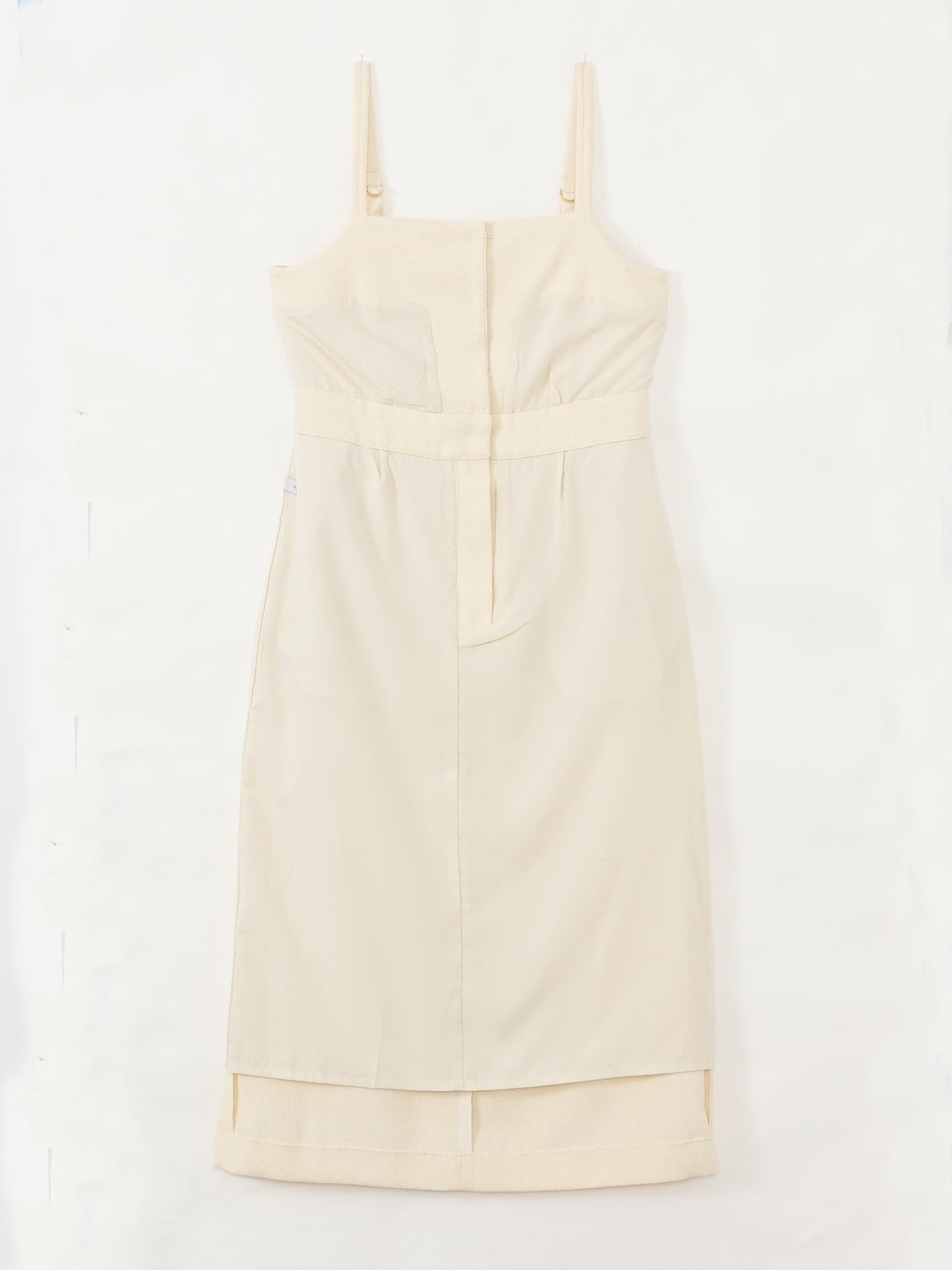 ゴールドボタンツイードジャンパースカート-short & regular　[通常]