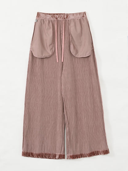 【YUNA SANTA】トウィンクルベロアパンツ-short & regular　[通常]