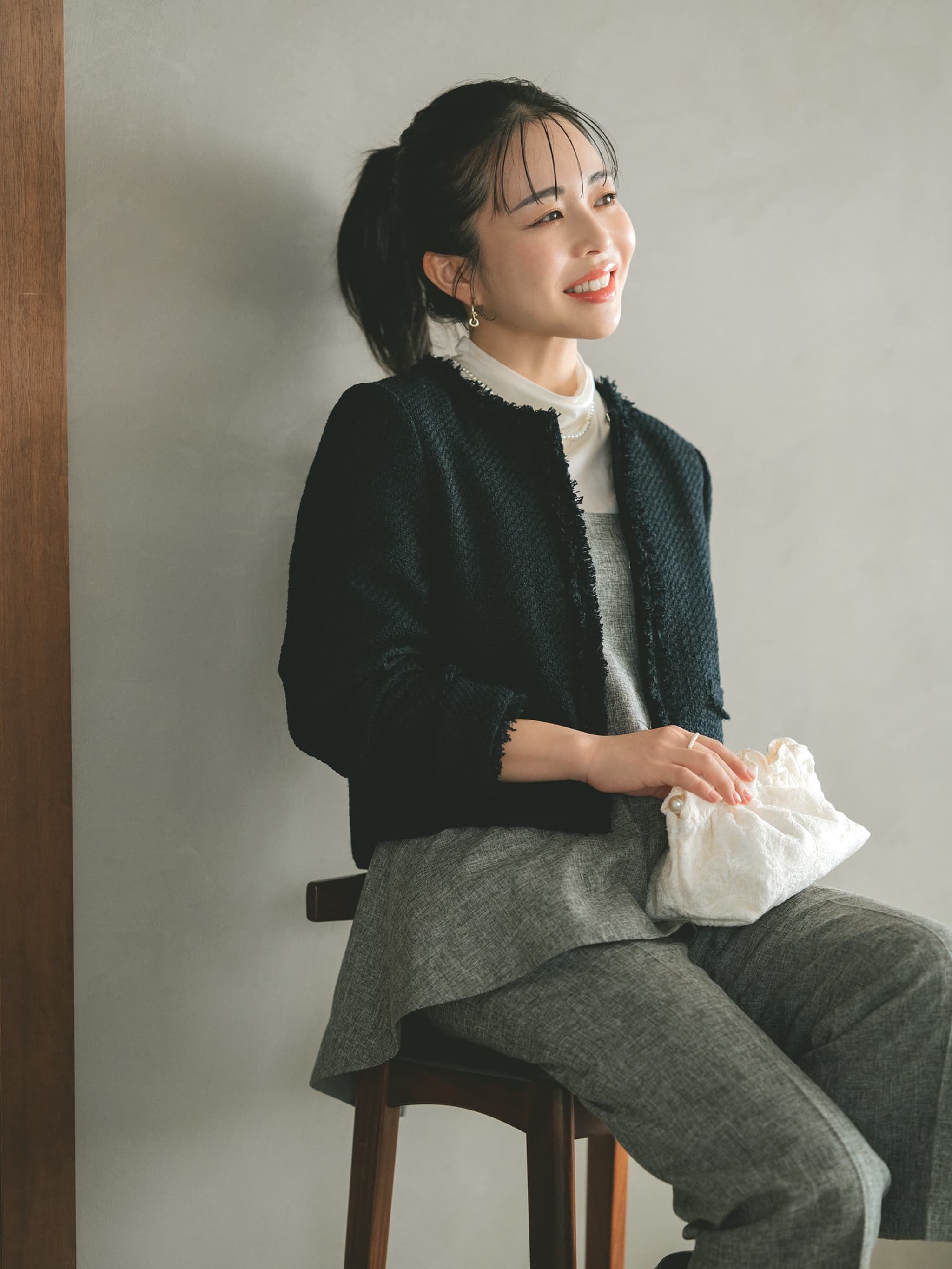 ミックスツイードジャケット | 小柄・低身長女性向けファッション通販