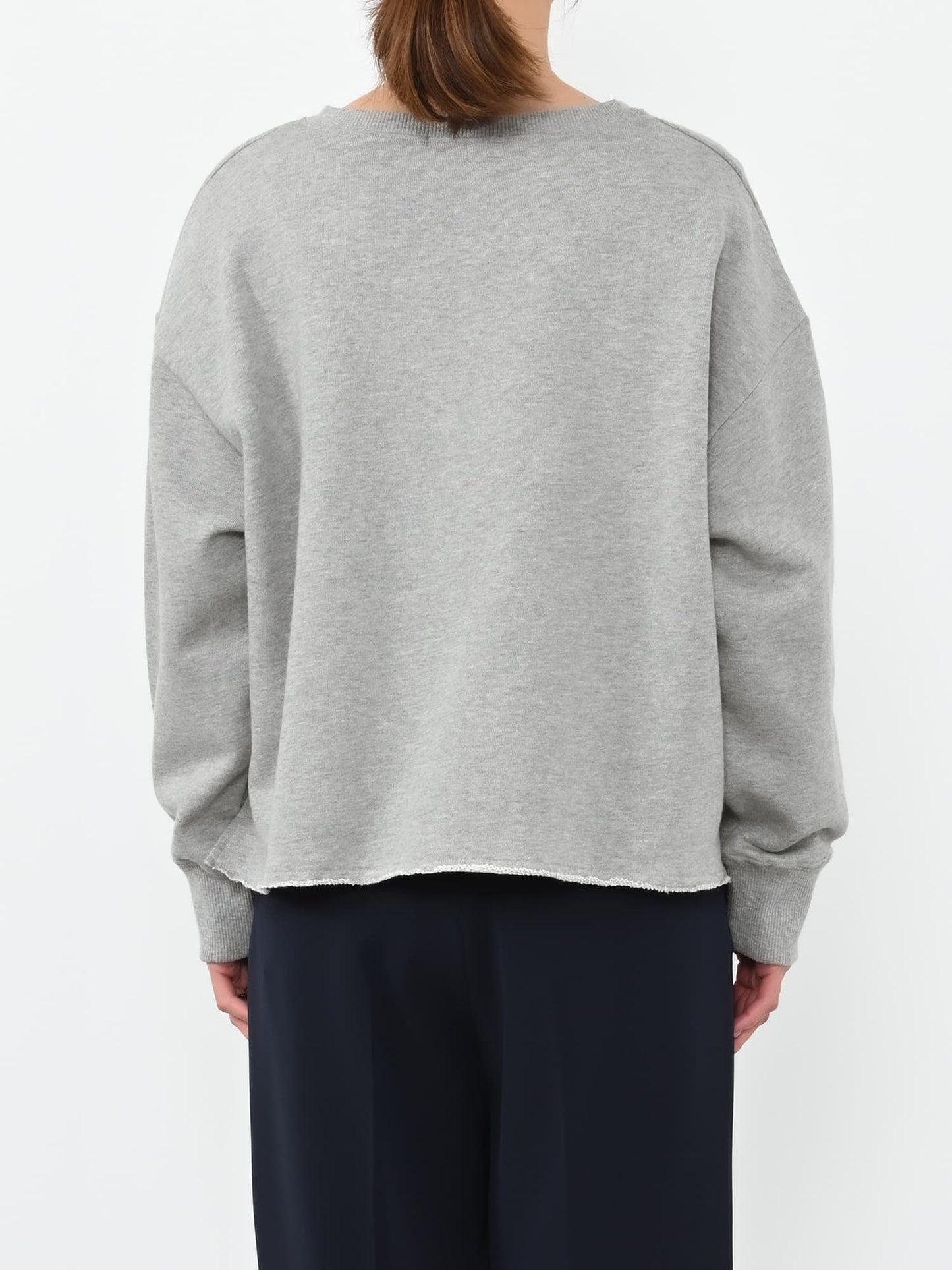 裏毛スキッパーネックトップス　[通常]