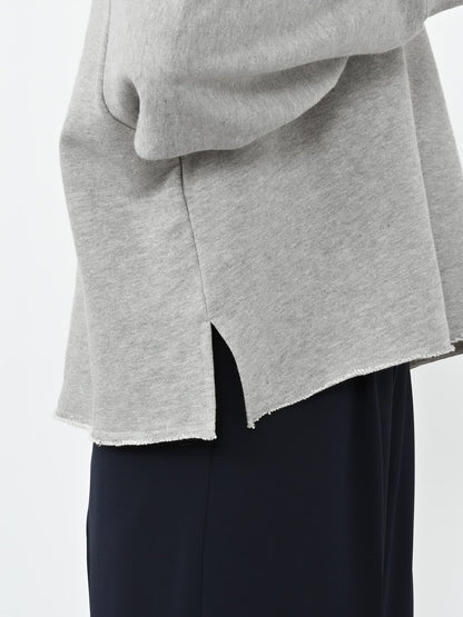 裏毛スキッパーネックトップス　[通常]