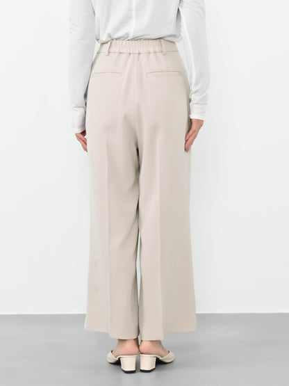 トリアセジョーゼットストレートパンツ-short & regular　[通常]