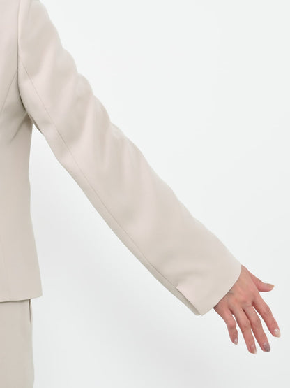 トリアセジョーゼットノーカラージャケット　[通常]