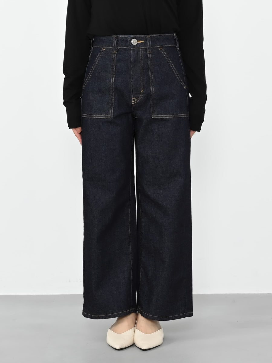 ※こちらが実物のカラーに一番お色味が近くなっております。（インディゴ）<br>143cm | B:73 W:60 H:81 股下:65  | short-XS着用(ヒールの高さ: 3.5cm) 