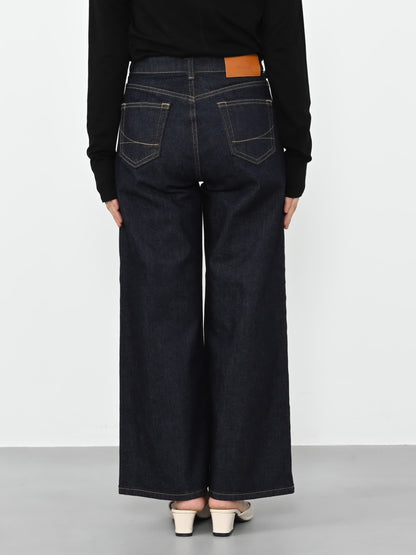 【SOMETHINGコラボ】ベイカーストレートデニム-short & regular　[通常]