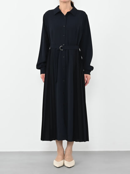 ※こちらが実物のカラーに一番お色味が近くなっております。（ネイビー）<br>152cm | B:75 W:59 H:82 股下:70  | regular着用 (ヒールの高さ: 3.5cm) 