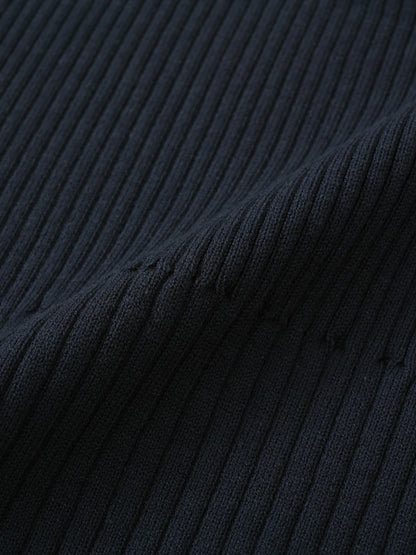 コットンブレンドリブIラインスカート-short & regular　[通常]