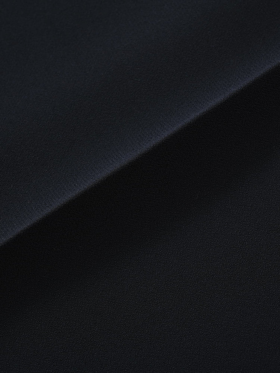 トリアセジョーゼットテーパードパンツ-short & regular　[通常]