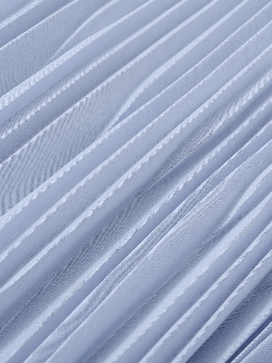 エアリーミックスプリーツスカート-short & regular　[通常]