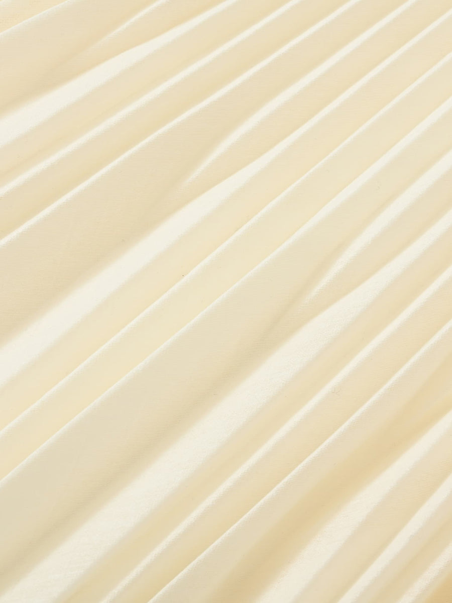 エアリーミックスプリーツスカート-short & regular　[通常]