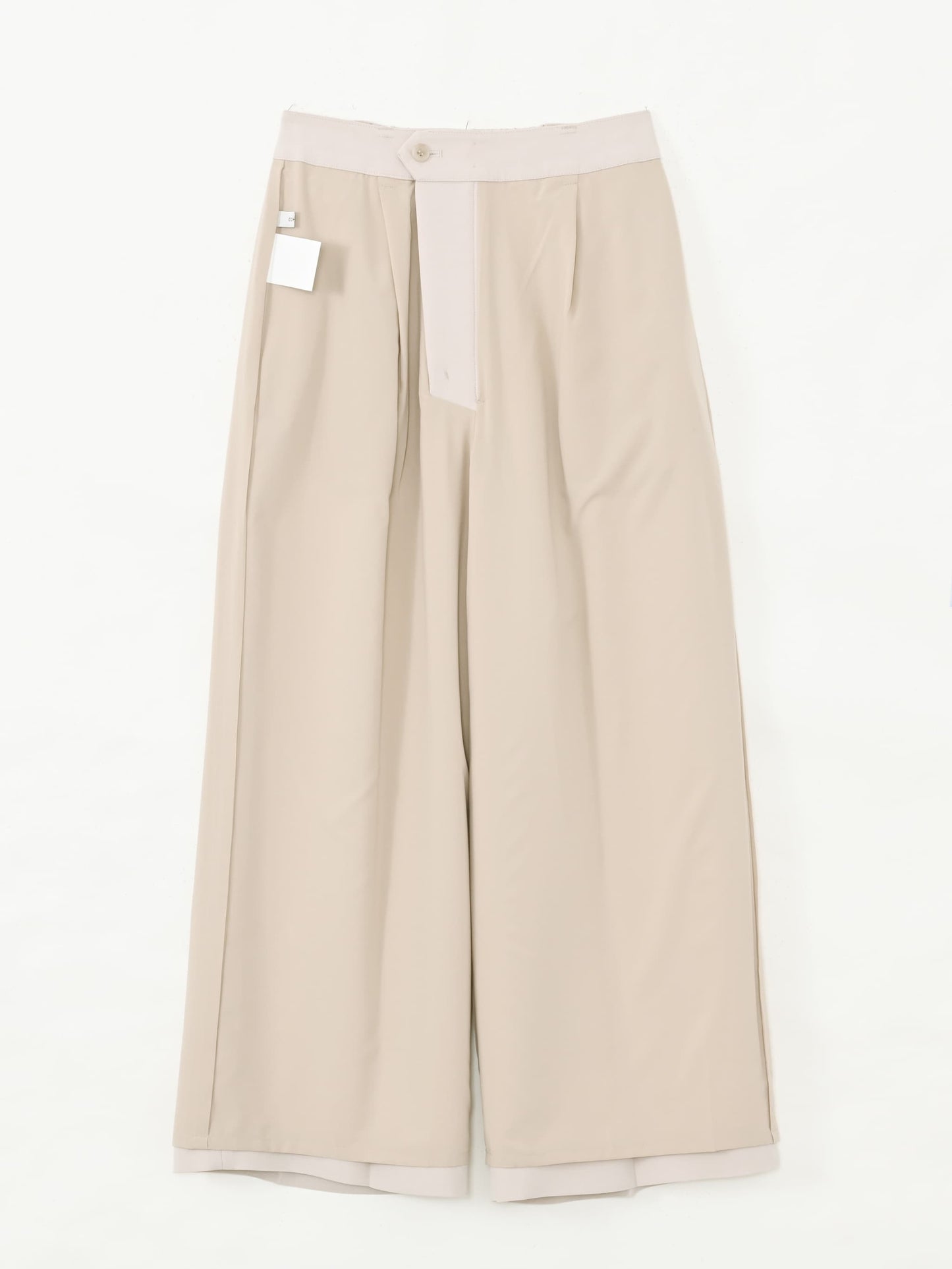 トリアセジョーゼットストレートパンツ-short & regular　[通常]