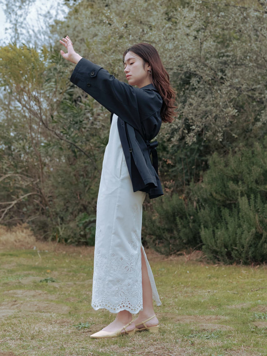 エンブロイダリージャンパースカート-short & regular　[通常]