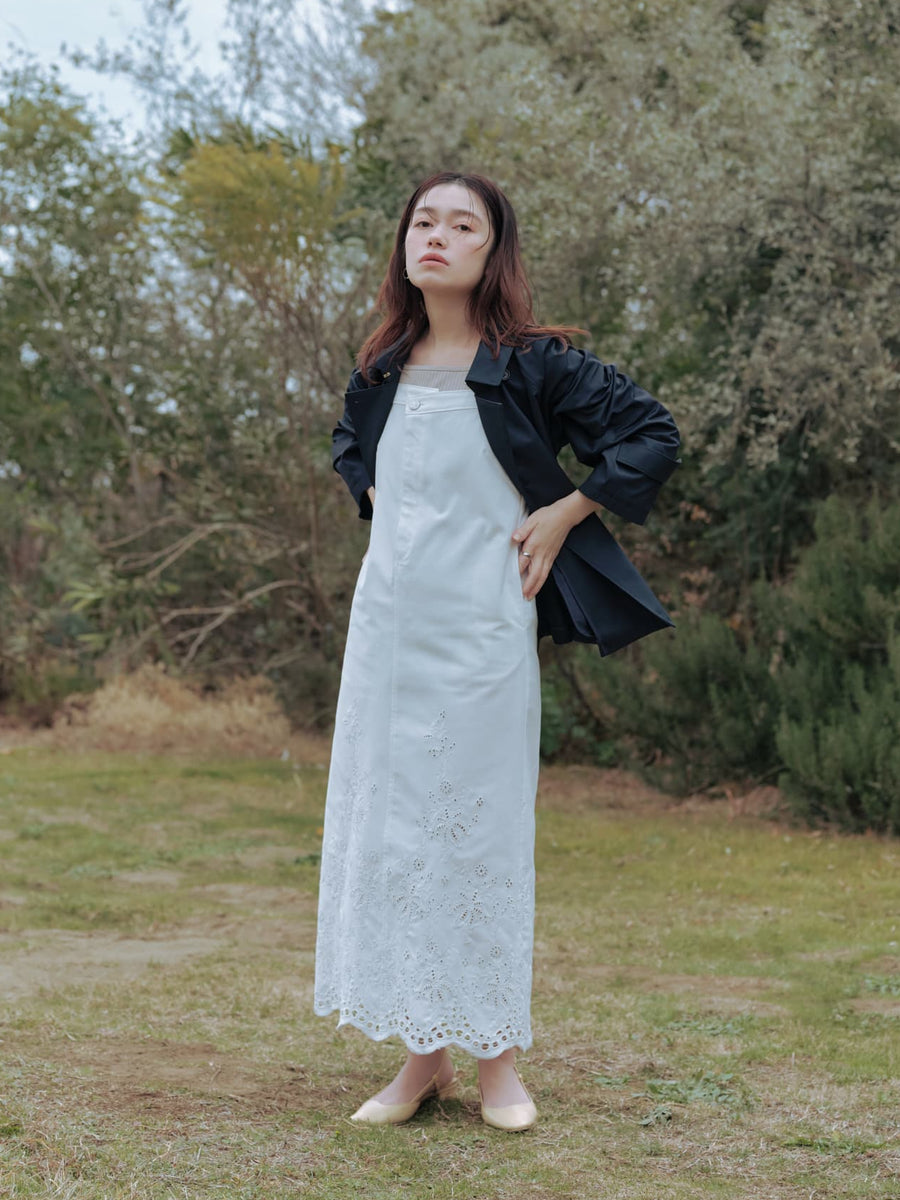 バックタックミドルトレンチコート　[通常]