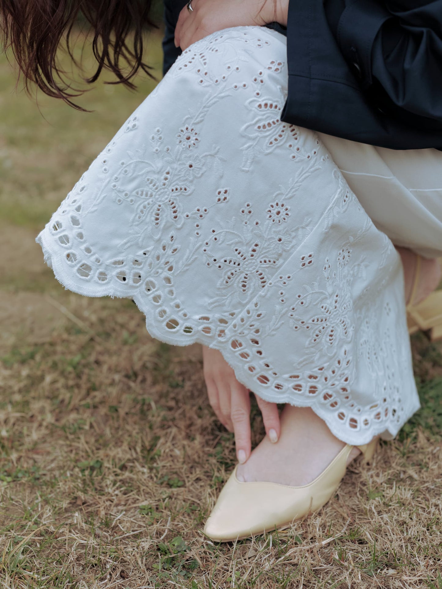 エンブロイダリージャンパースカート-short & regular　[通常]