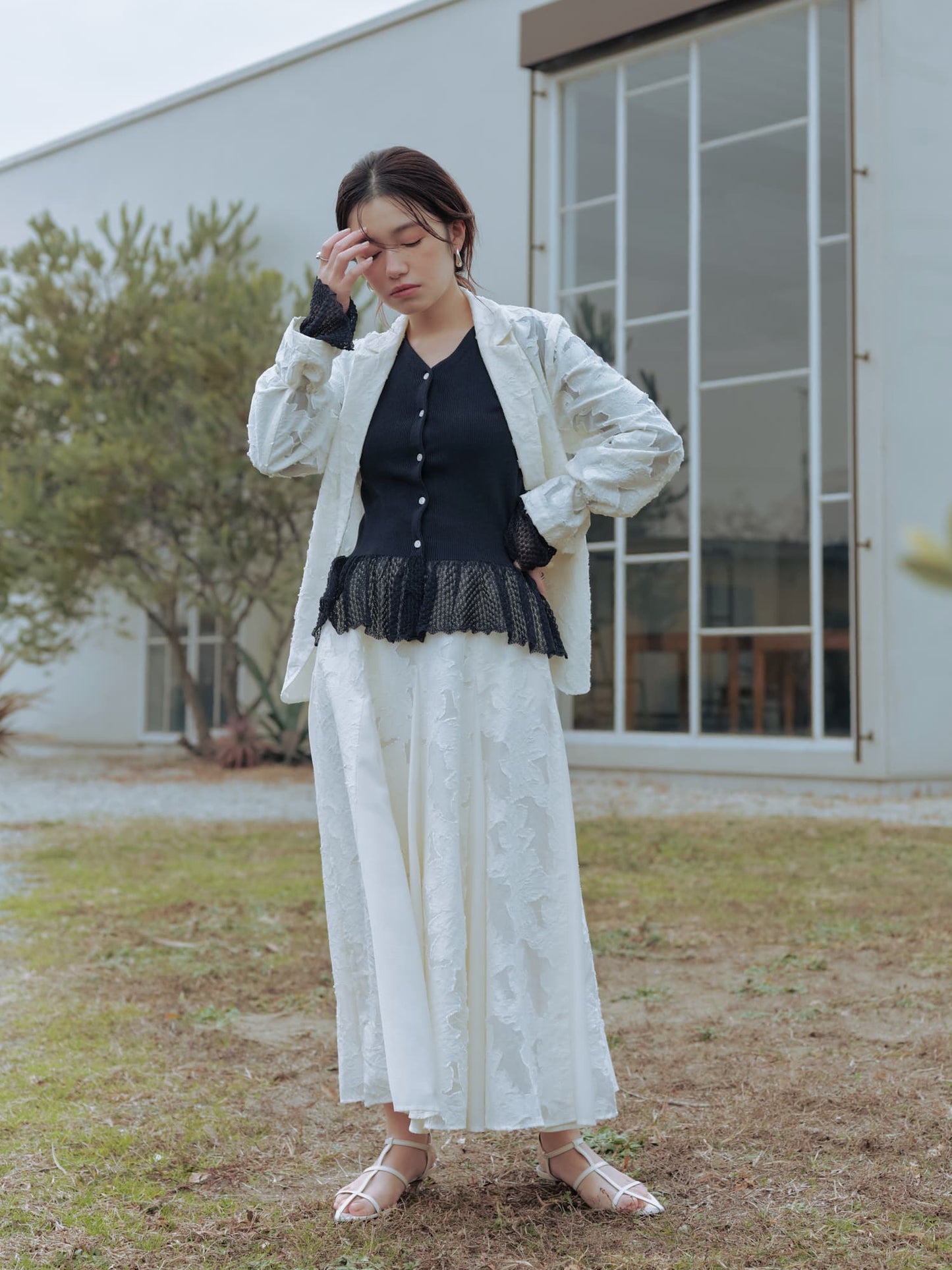 シアージャカードセミダブルジャケット　[通常]