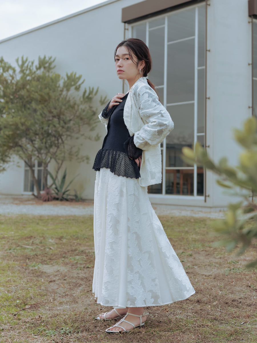 シアージャカードフレアスカート-short & regular　[通常]