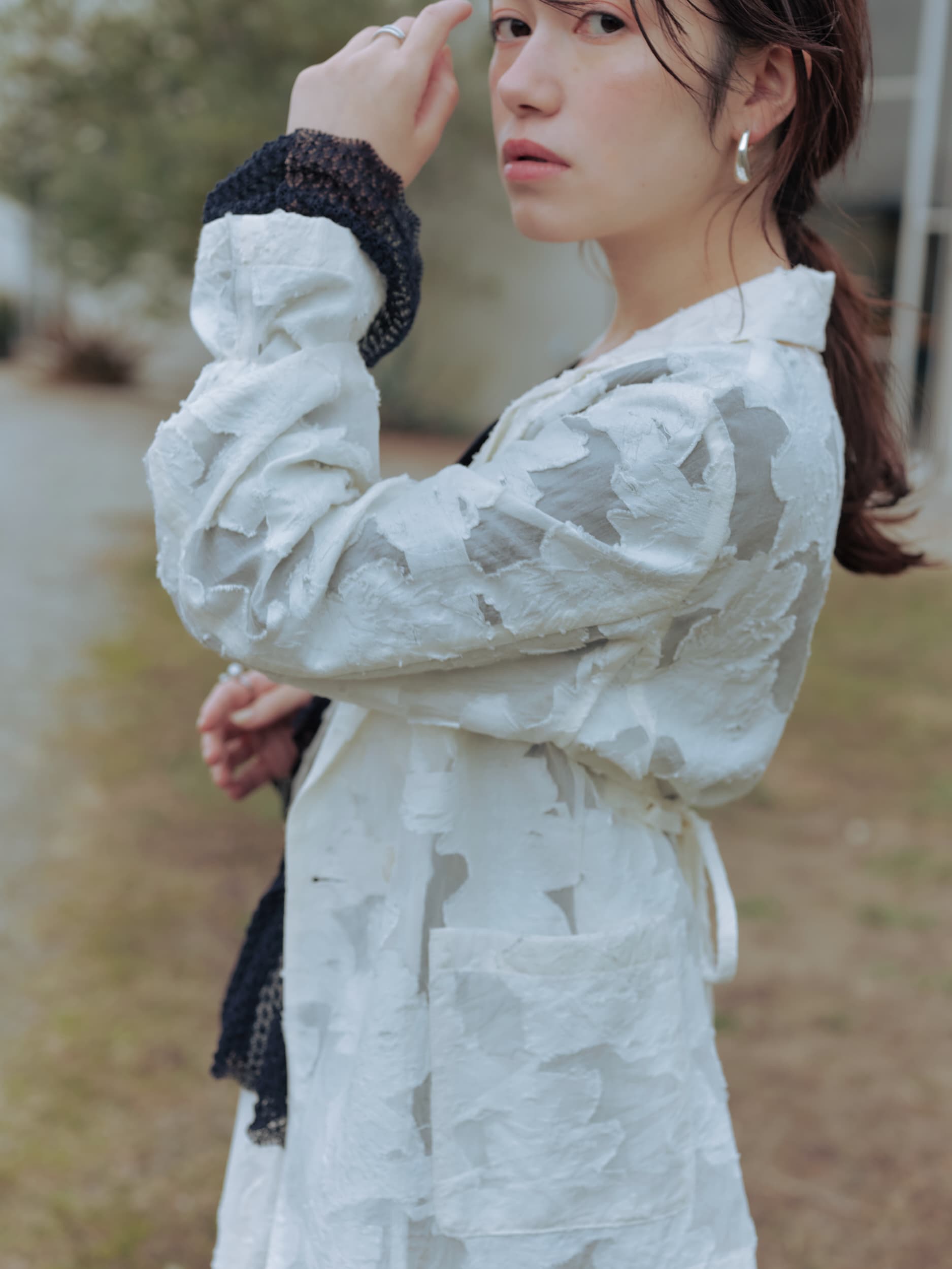 2wayレースぺプラムトップス | 小柄・低身長女性向けファッション通販