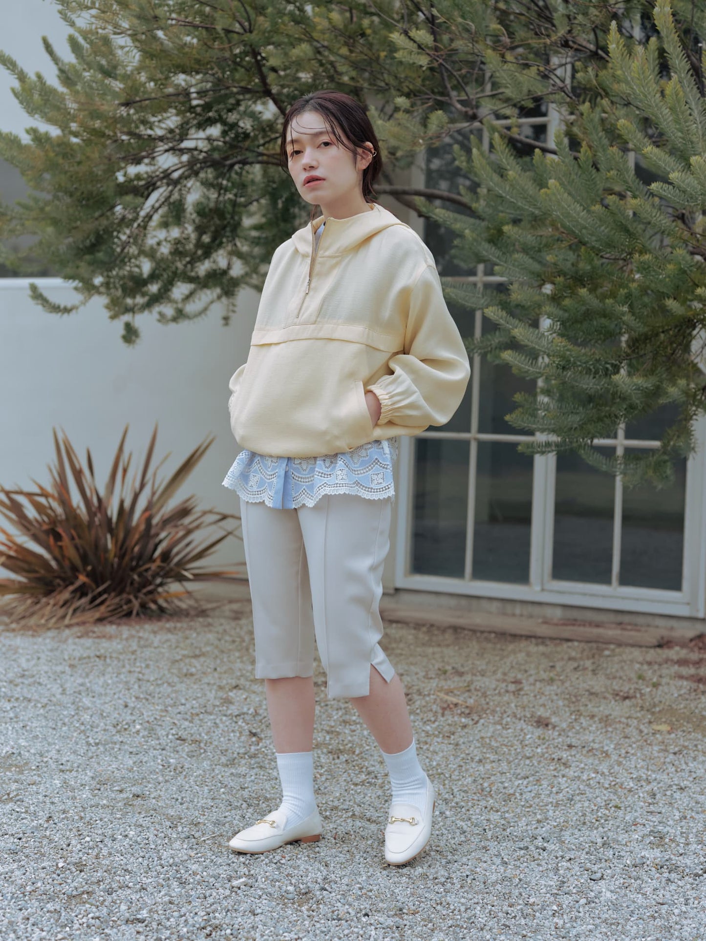 カットワークヘムブラウス　[通常]