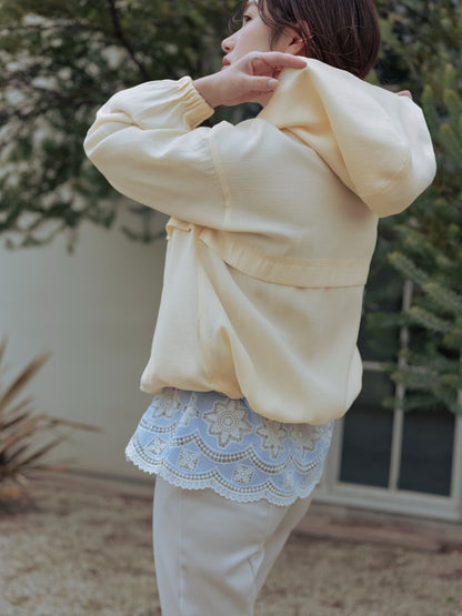 カットワークヘムブラウス　[通常]