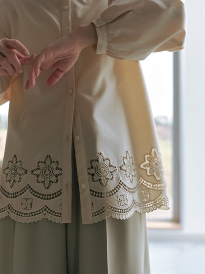 とろみツータックワイドパンツ-short & regular　[通常]