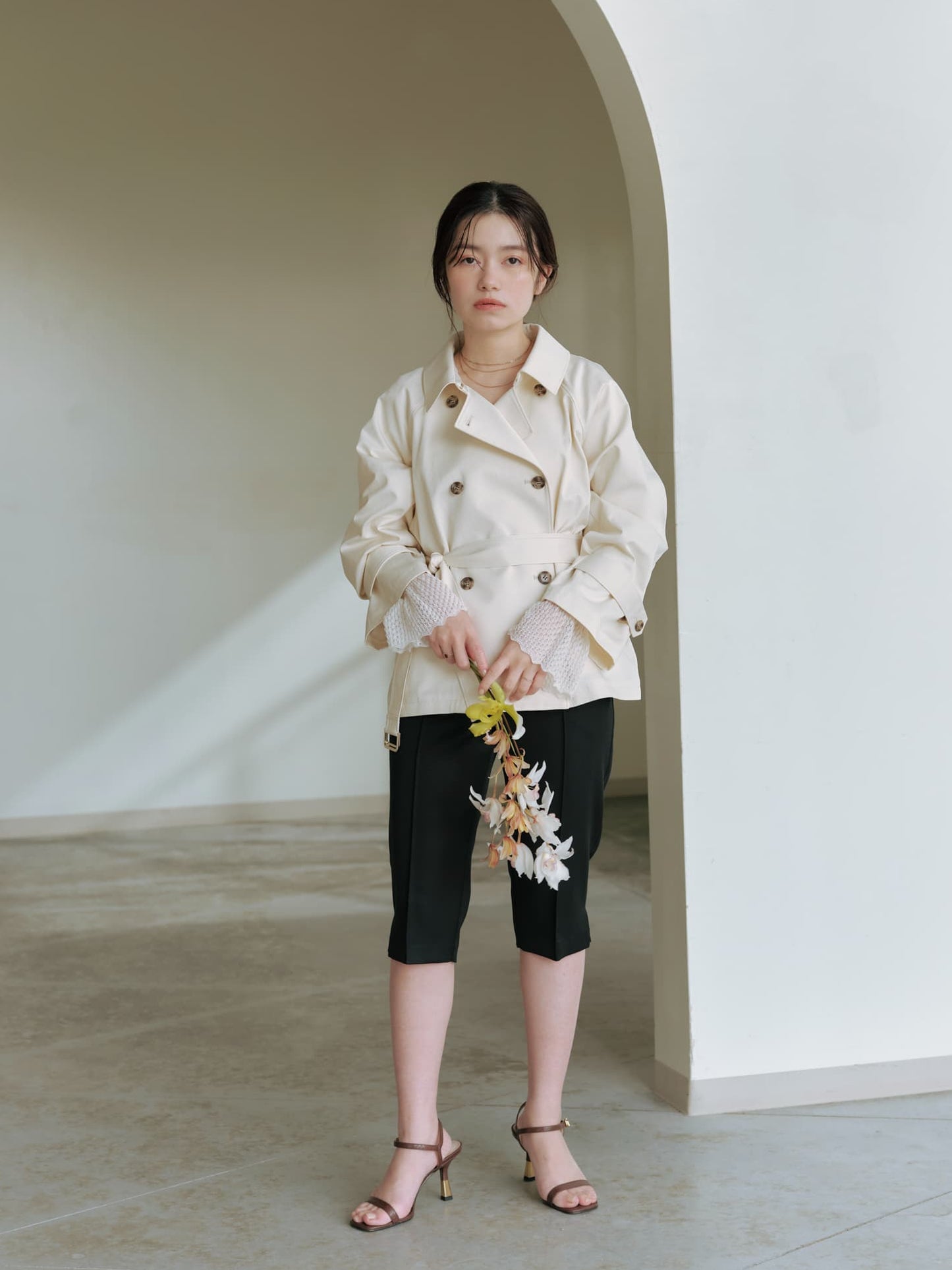 2wayレースぺプラムトップス　[通常]