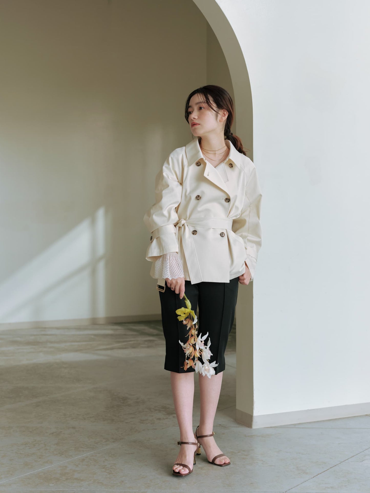 2wayレースぺプラムトップス　[通常]