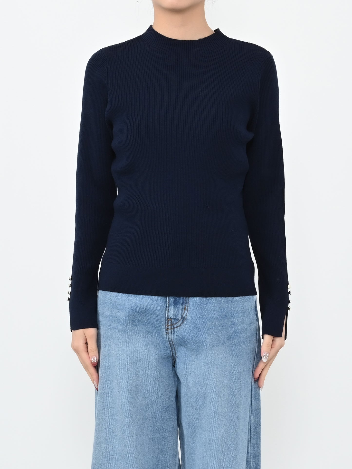 ※こちらが実物のカラーに一番お色味が近くなっております。（ネイビー）<br>150cm | B:78 W:56 H:74 股下:69  | ワンサイズ着用