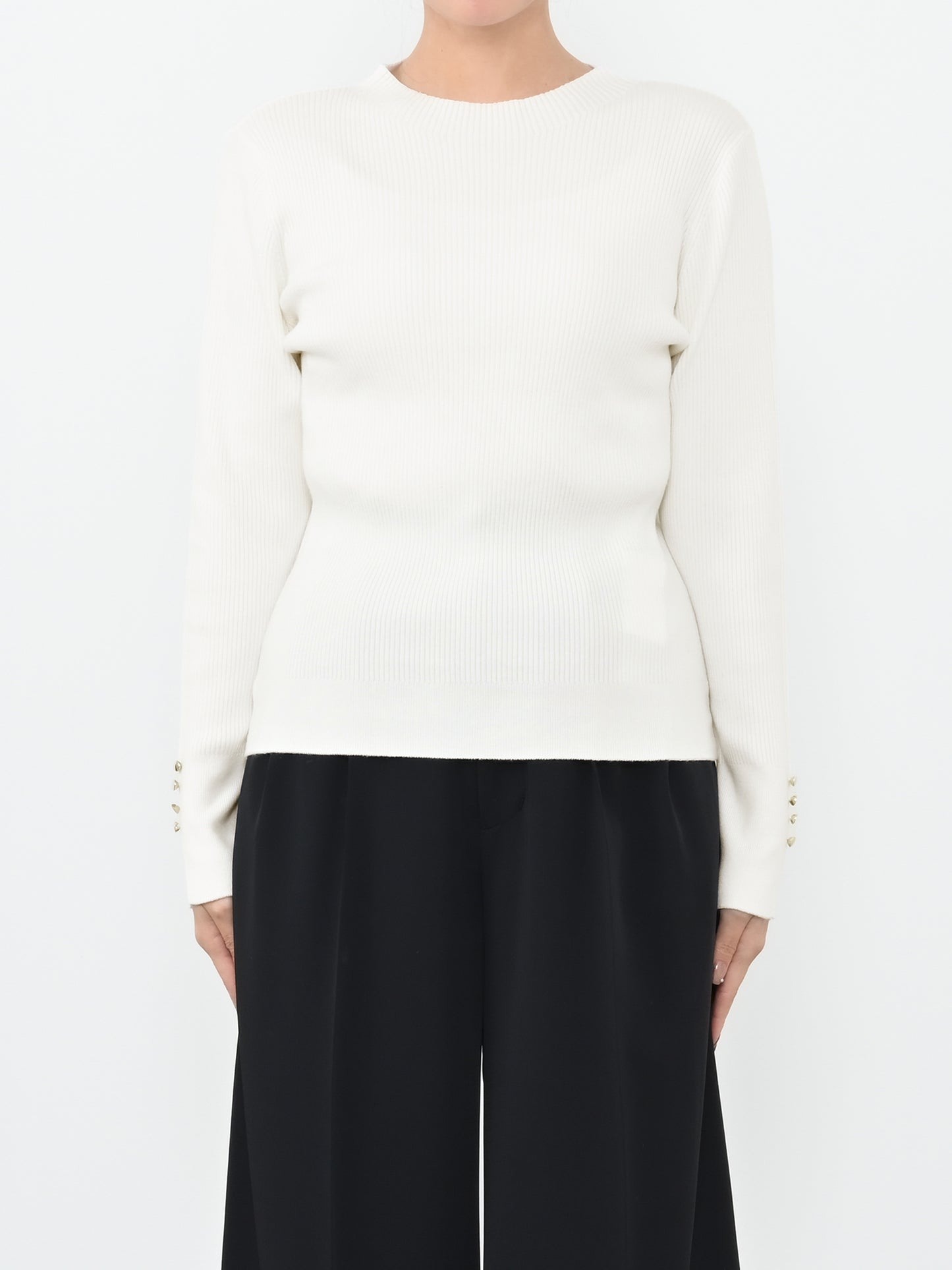 ※こちらが実物のカラーに一番お色味が近くなっております。（オフホワイト）<br>149cm | B:77 W:60 H:83 股下:68.5 | ワンサイズ着用