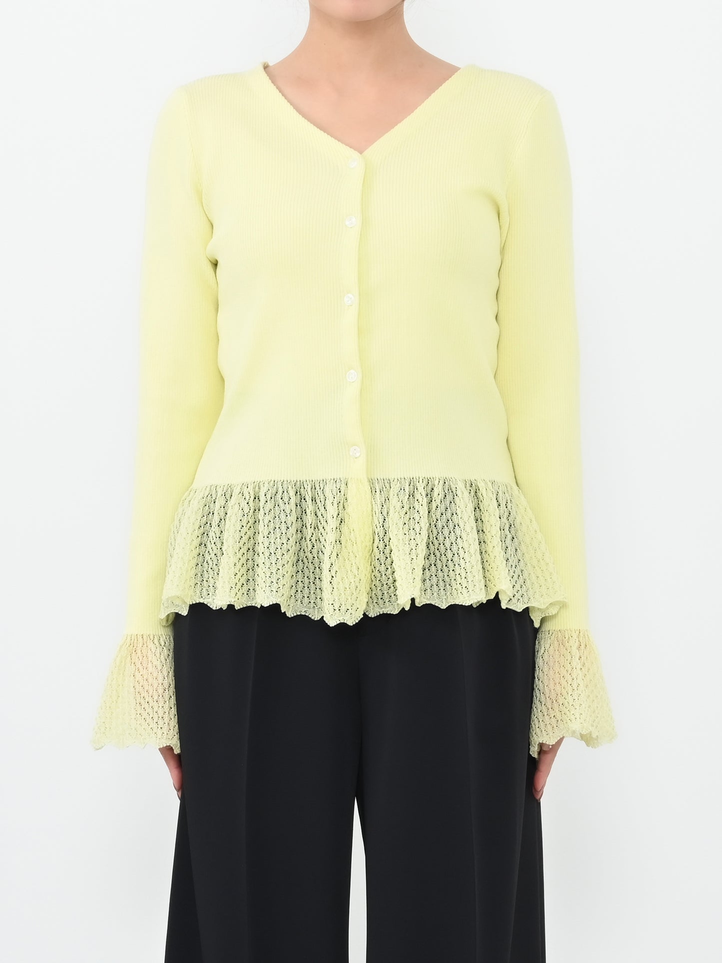 ※こちらが実物のカラーに一番お色味が近くなっております。（イエロー）<br>149cm | B:77 W:60 H:83 股下:68.5 | ワンサイズ着用