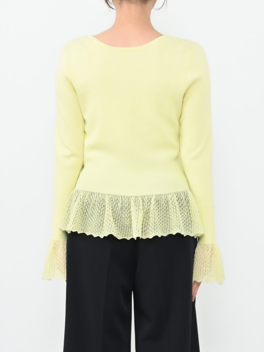 2wayレースぺプラムトップス　[通常]