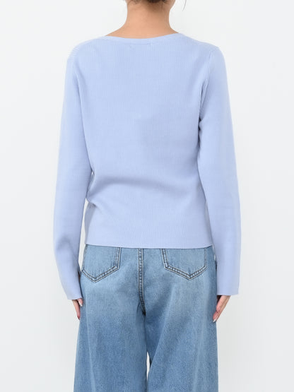 シルキーコットンゴールドボタンニットカーディガン　[通常]