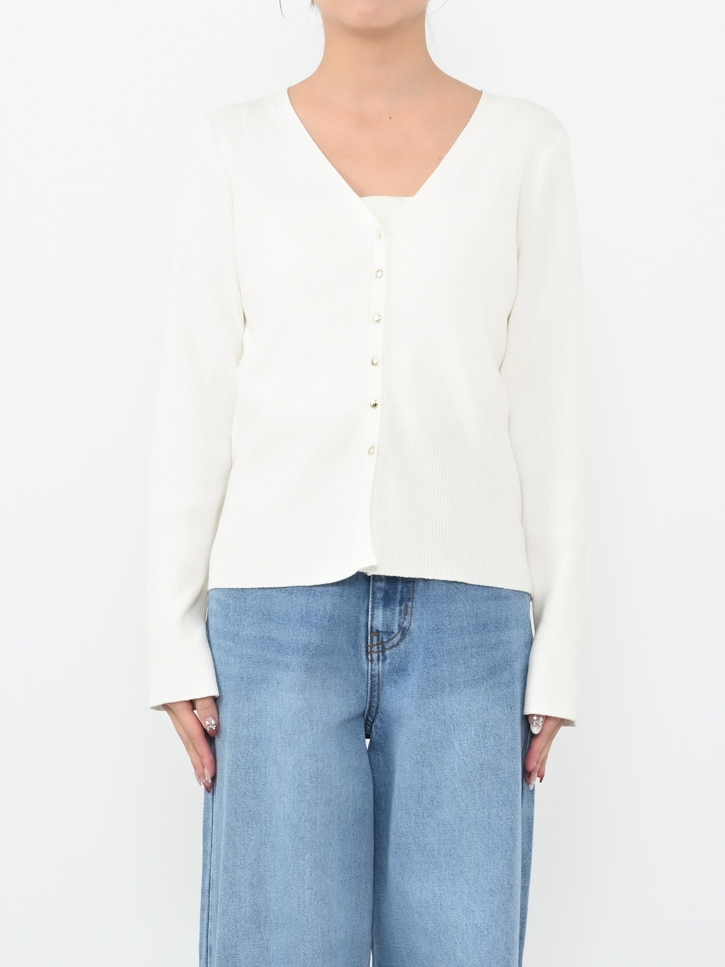 ※こちらが実物のカラーに一番お色味が近くなっております。（オフホワイト）<br>150cm | B:78 W:56 H:74 股下:69 | ワンサイズ着用 