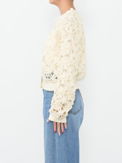 フラワーエンブロイダリーカーディガン　[通常]