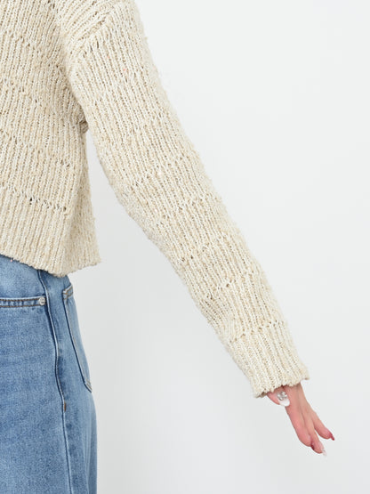 スラブミックススパンコールカーディガン　[通常]