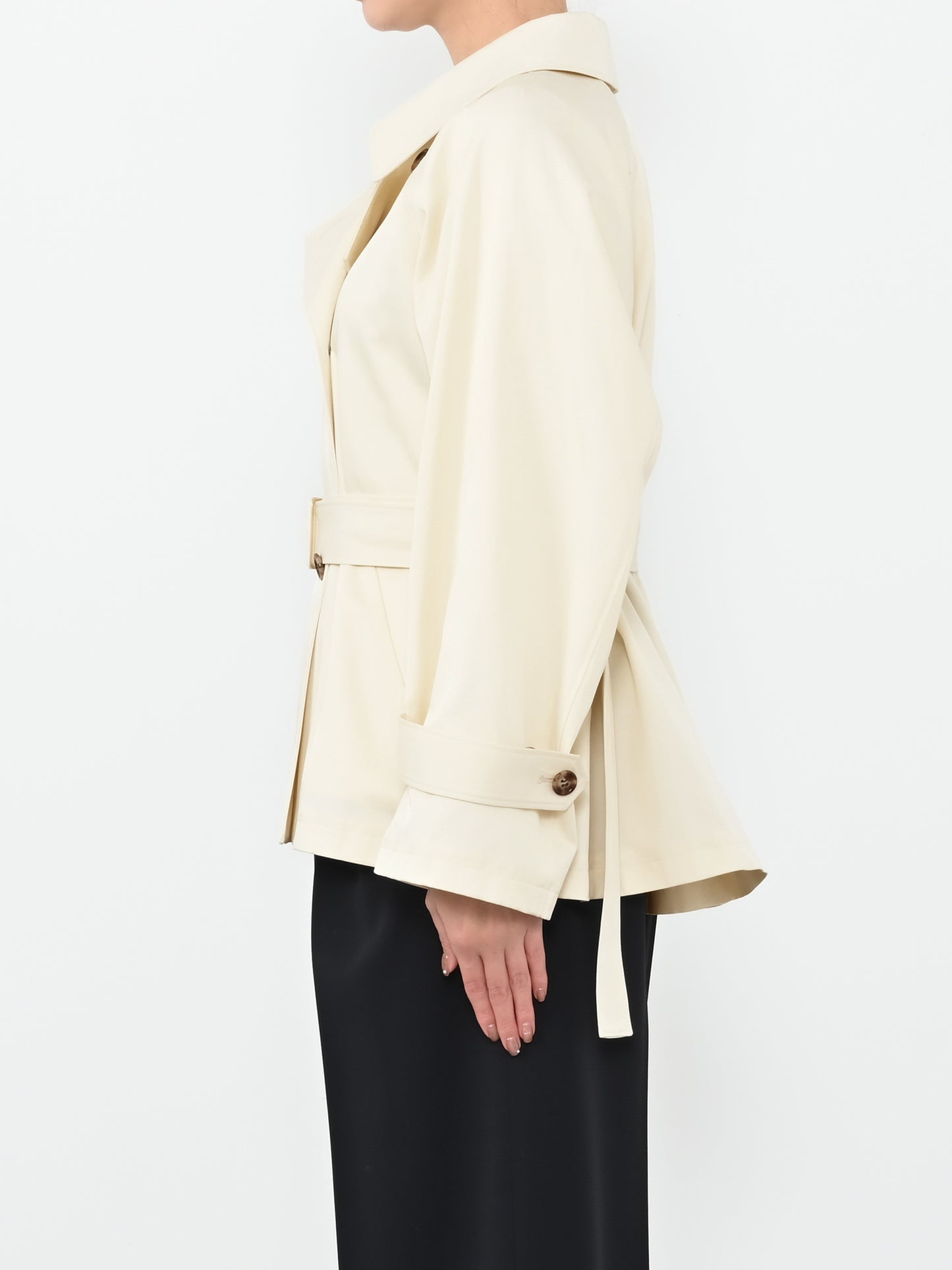 バックタックミドルトレンチコート　[通常]