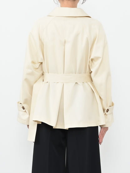 バックタックミドルトレンチコート　[通常]