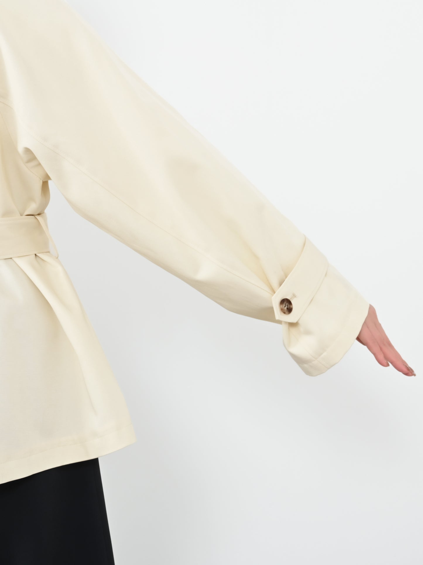 バックタックミドルトレンチコート　[通常]