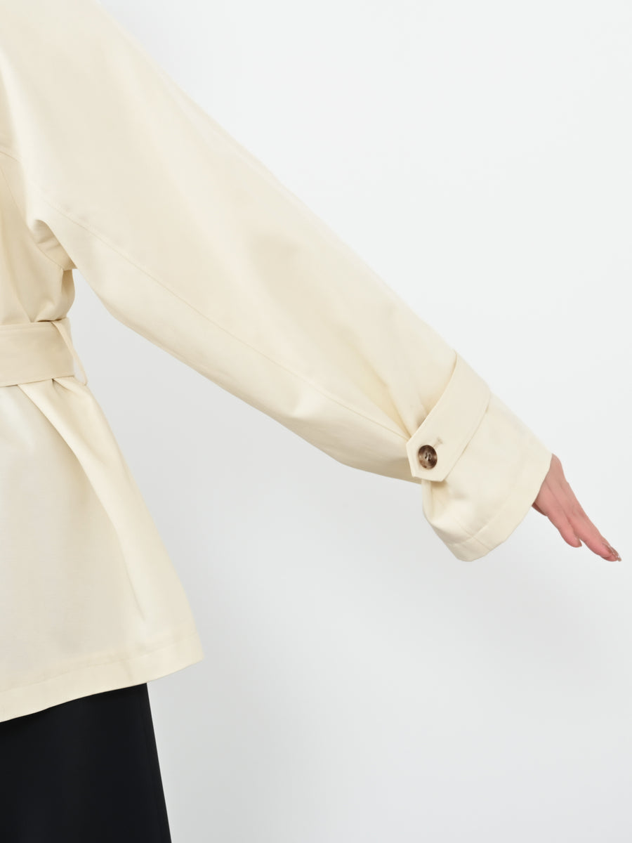 バックタックミドルトレンチコート　[通常]