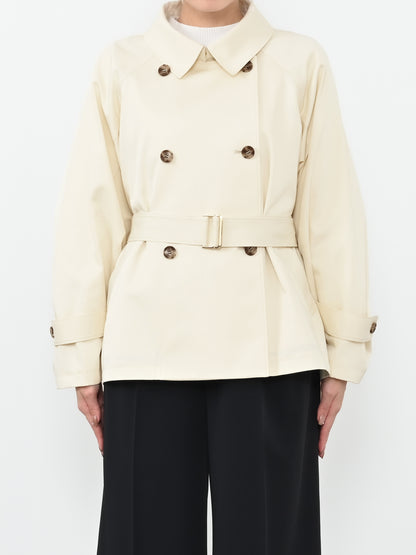 バックタックミドルトレンチコート　[通常]